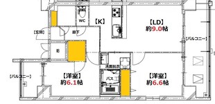 白島駅 徒歩14分 10階の物件間取画像